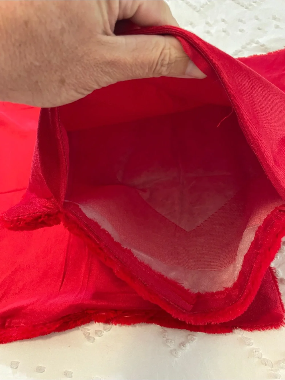 Red Heart textured Pillow Covers - Set of 2 new
